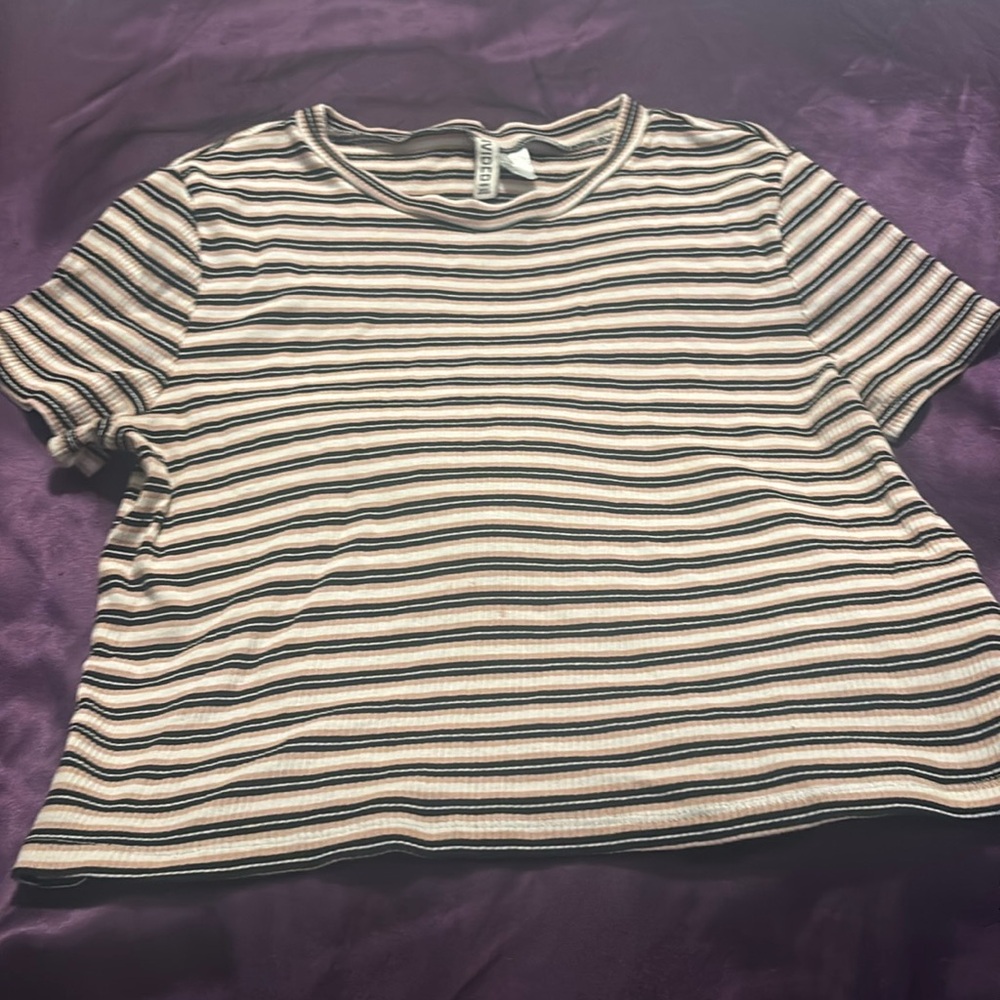 H&M striped crop top.